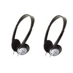 Panasonic RP-HT21 Lightweight Headphones with XBS, 2 Pack